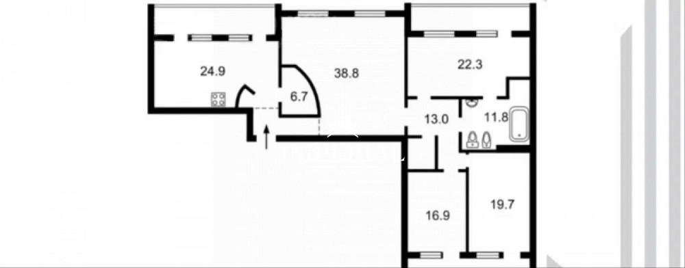 Оренда Квартира 4-кімнатна, 11/18 поверх на вул. Єжи Ґедройця Киев - изображение 9