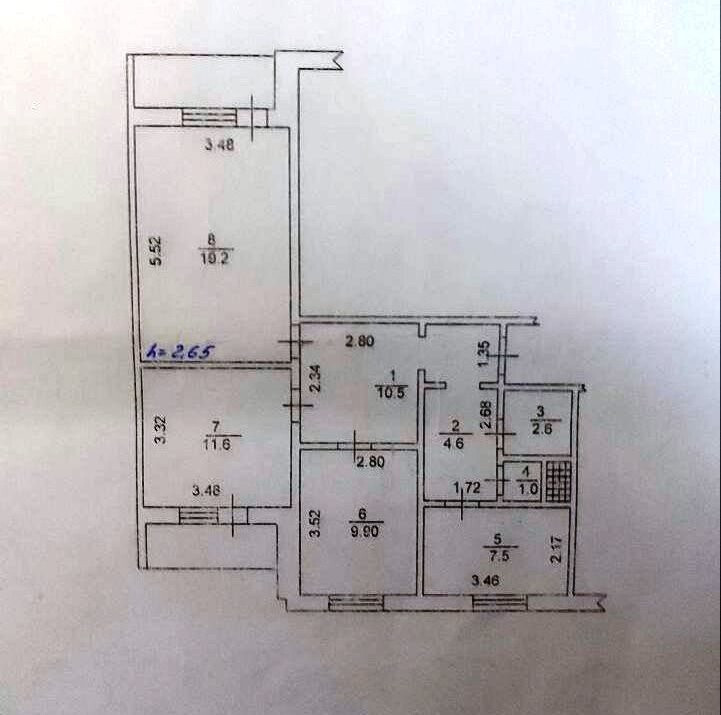 Продаж Квартира 3-кімнатна, 5/9 поверх на улица Киевская, д.64 Обухов - изображение 14