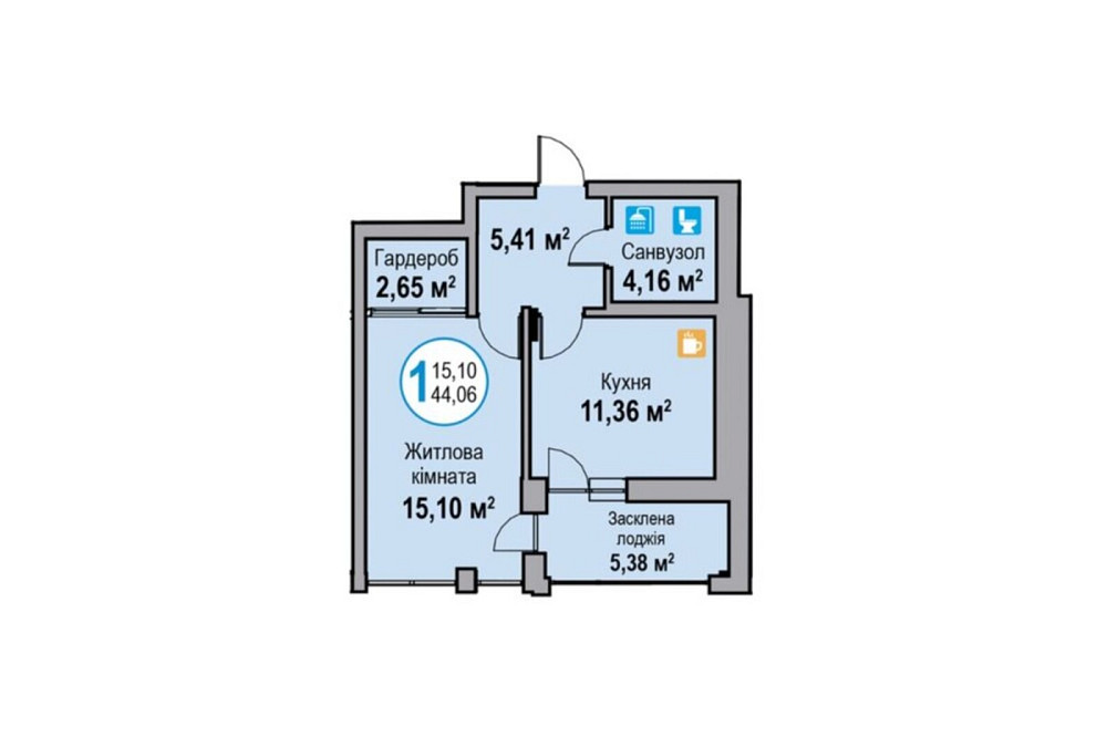 Продаж Квартира 1-кімнатна, 1/5 поверх на вул. Надійна Львів - фото 11