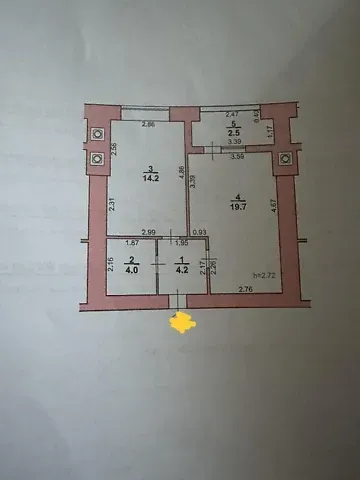 For sale 1-room Apartment 43.6 sq.m Лісогринівецька вулиця 38 Khmel'nyts'kyy - photo 4