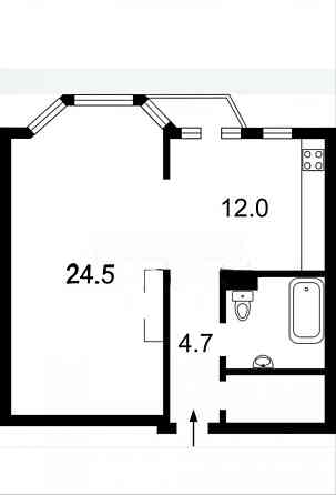 Продаж 1к Квартира 50 кв.м Паньковская вул. Київ
