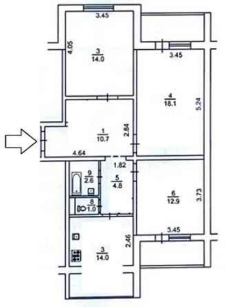 Продаж Квартира 3-кімнатна, 16/16 поверх на Василя Іваниса вул., д. 5а Київ