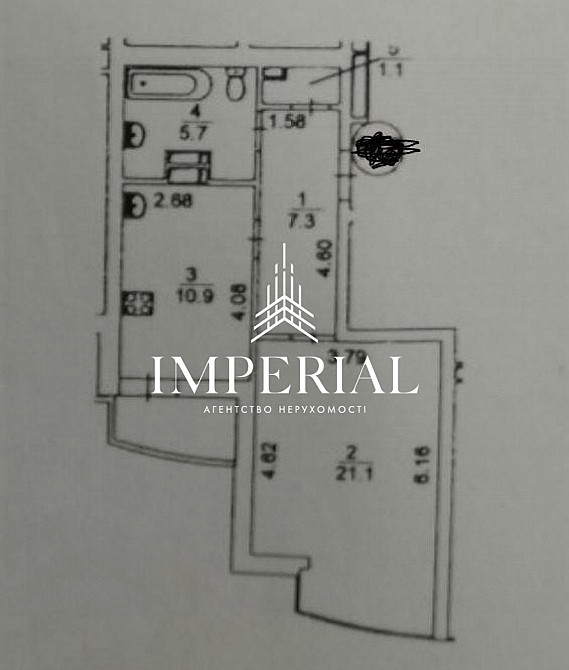 Продаж Квартира 1-кімнатна, 6/25 поверх на вул. Шумського Юрія Киев - изображение 16