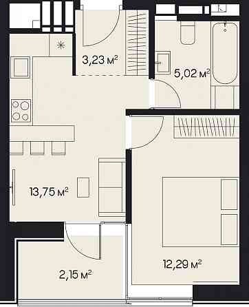 Продаж Квартира 1-кімнатна, 6/9 поверх на вул. Пимоненка Миколи L'viv