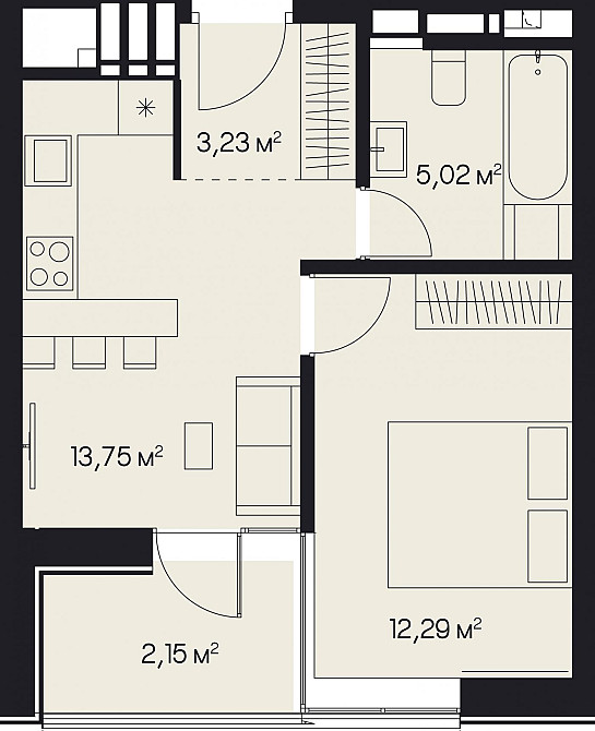 Продаж Квартира 1-кімнатна, 6/9 поверх на вул. Пимоненка Миколи L'viv - photo 2