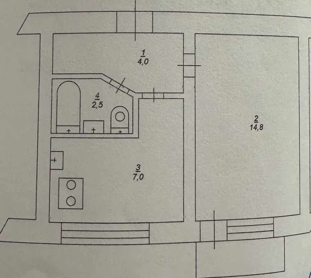 Продаж Квартира 1-кімнатна, 5/5 поверх на Вереснева, 4 Київ - фото 2