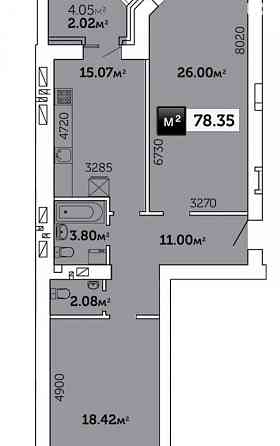 Продаж Квартира 2-кімнатна, 5/11 поверх на вул. Захисників України Житомир