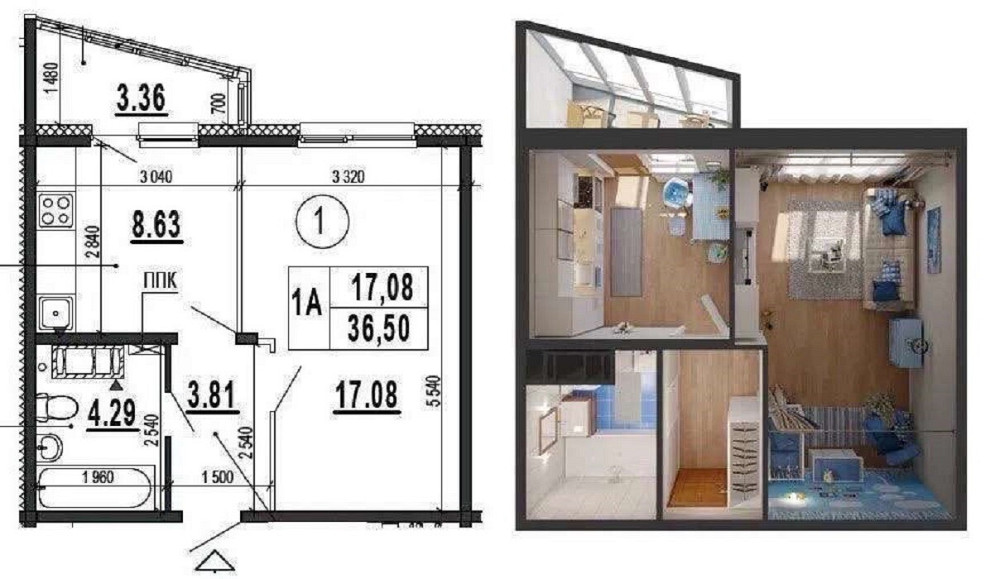 Продаж Квартира 1-кімнатна, 17/23 поверх на улица Гмыри Бориса, д.22 Київ - фото 1