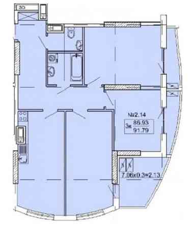 Продаж Квартира 3-кімнатна, 3/19 поверх на Кордонный пер., 2/2 Одеса