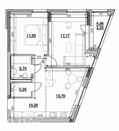 Продаж Квартира 2-кімнатна, 7/10 поверх на вул. Залізнична L'viv