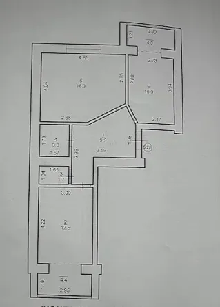 For sale 2-room Apartment 65 sq.m потічна Ivano-Frankivs'k