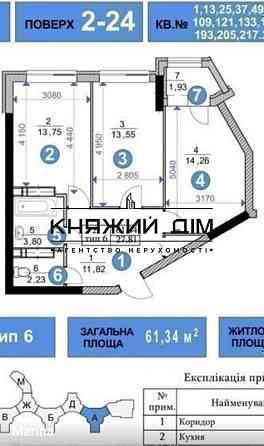 Продажа раздельной 2-х к. квартиры в ЖК Family  Friends. № 21124935 Київ