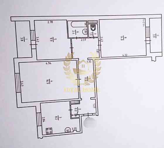 Продаж Квартира 3-кімнатна на Здолбуновская ул., 7А Київ