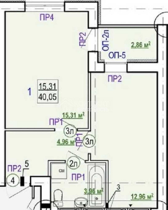 Продаж Квартира 1-кімнатна, 1/9 поверх на вул. Борткевича Харьков - изображение 2
