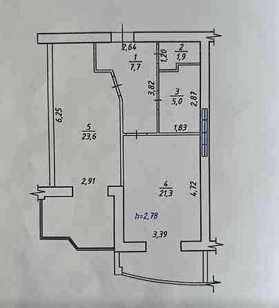 Продаж Квартира 1-кімнатна, 5/11 поверх на вул. Вячеслава Чорновола Рівне