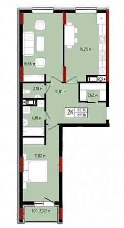 Продаж Квартира 2-кімнатна на Бельведерська-Ленкавського Івано-Франківськ