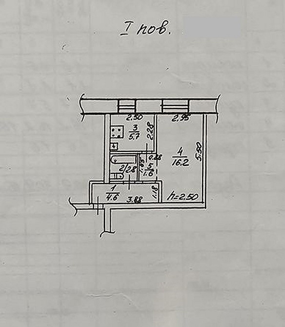 Продаж Квартира 1-кімнатна, 1/5 поверх на Караваева ул., 2 Дніпро - фото 12