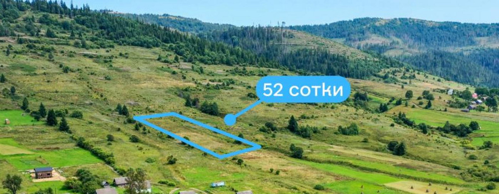 Продаж земельної ділянки 52.7 соток на вул. Шевченка Велика Волосянка - фото 1