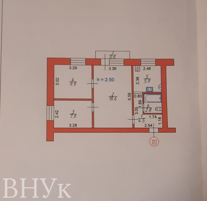 Продаж Квартира 3-кімнатна, 3/3 поверх на Тарасова Luts'k - photo 9