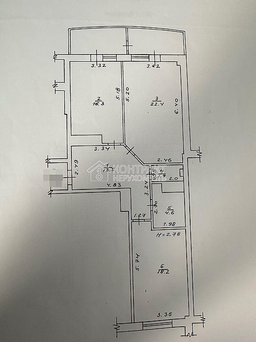 Продаж Квартира 2-кімнатна, 14/16 поверх на вул. Цілиноградська Харків - фото 2