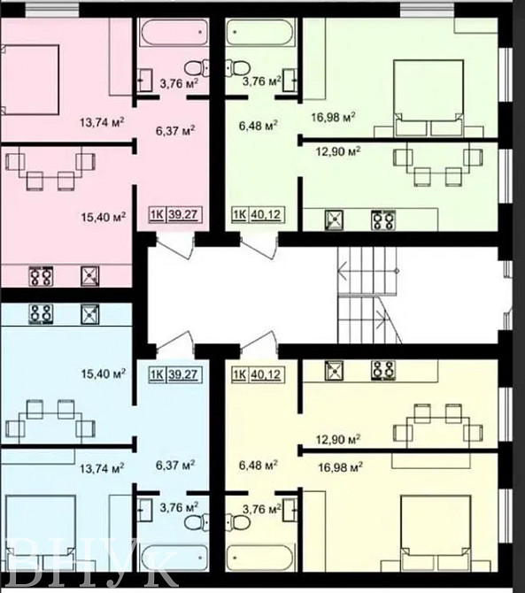 Продаж Квартира 1-кімнатна, 3/3 поверх на вул. Загребельна Тернопіль - фото 14