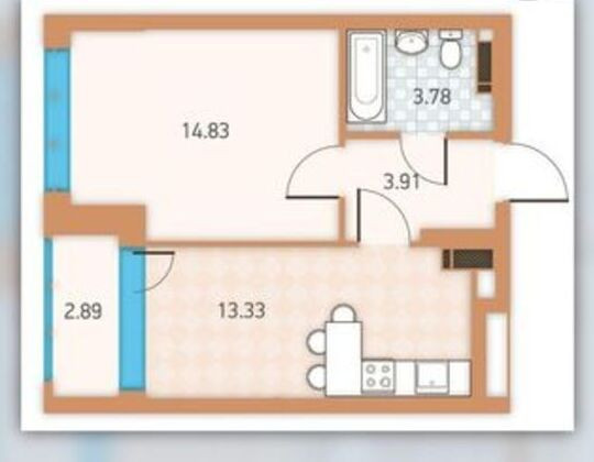 Продаж Квартира 1-кімнатна, 8/25 поверх на Братиславська, 8 Київ - фото 1