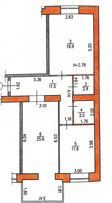 Продаж Квартира 2-кімнатна, 4/12 поверх на вул. Синельниківська Житомир - фото 1