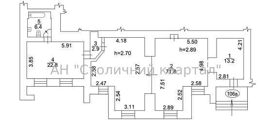 Оренда Будинок 2-кімнатний на Лобановського пр-т, 14 Київ