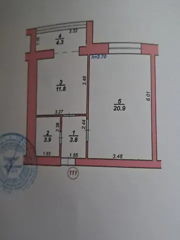 Продаж 1к Квартира 44.7 кв.м ЖК Дім Хмельницький - фото 4