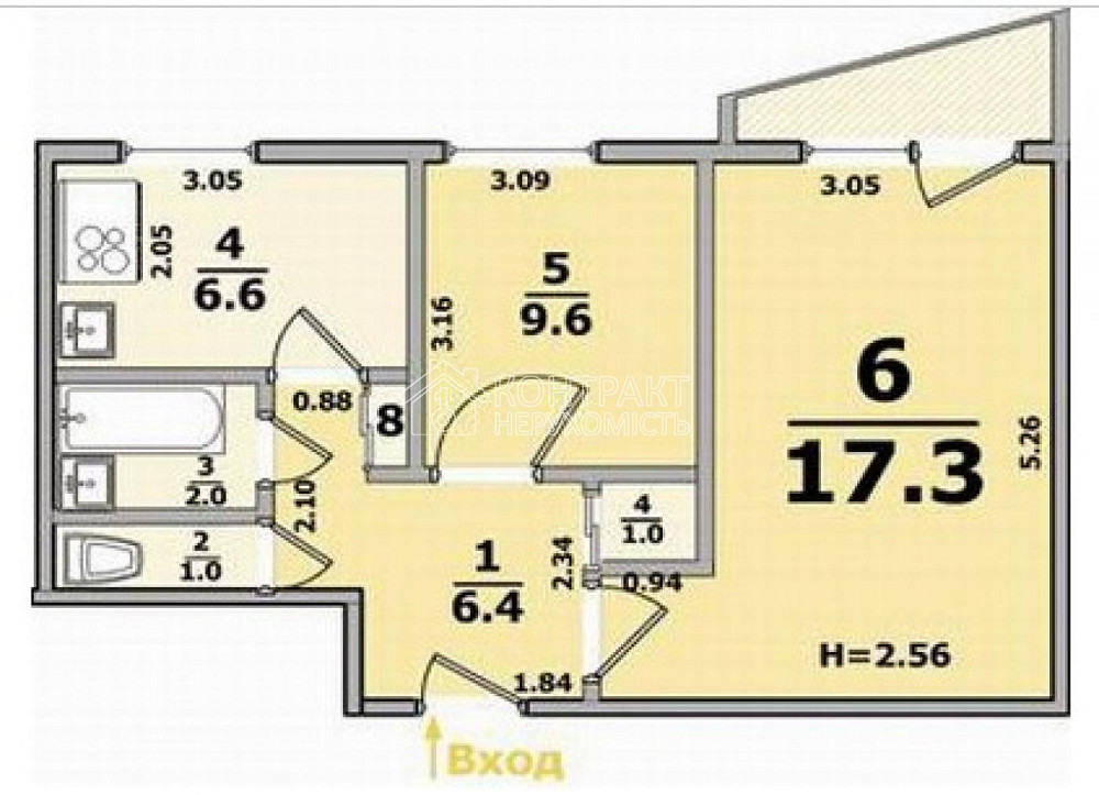 Продаж Квартира 2-кімнатна, 5/9 поверх на вул. Победы Харків - фото 20