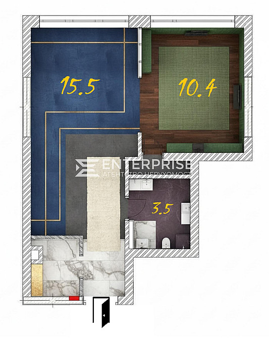 Продаж 1к квартири 36.3 кв. м Київ - фото 1