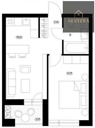 Продаж Будинок 1-кімнатний на Другетів вул., 96, корп. В Ужгород