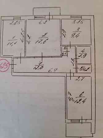 Продається 3-х кімнатна квартира. Кропивницький