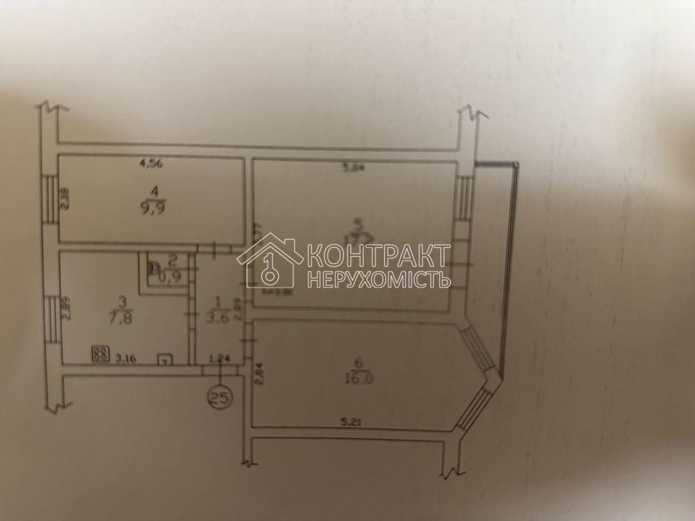 Продаж Квартира 3-кімнатна, 2/4 поверх на вул. Мироносицька Харків - фото 2