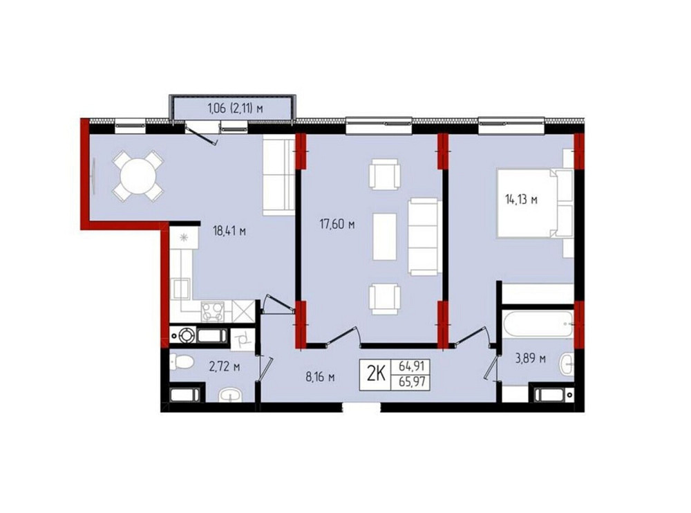 Продаж Квартира 2-кімнатна, 3/10 поверх на вул. Ленкавського Івано-Франківськ - фото 4