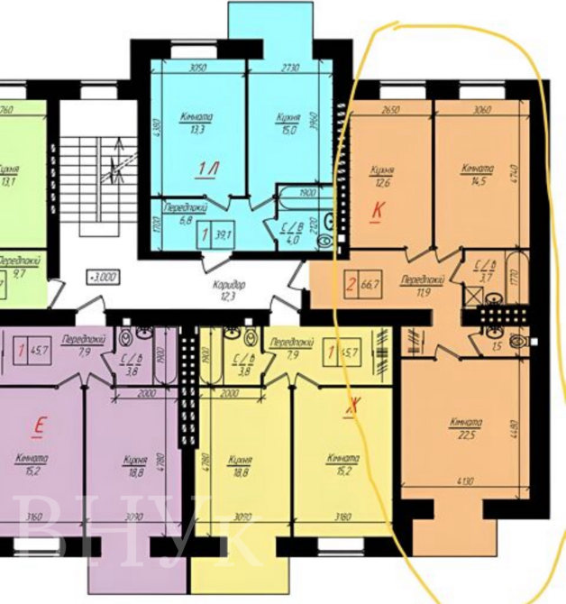 Продаж Квартира 2-кімнатна, 2/4 поверх на Глибока Долина Тернопіль - фото 18