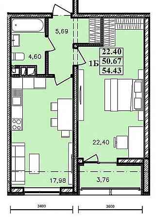 Продається 1 кімнатна квартира в ЖК Модерн Odessa