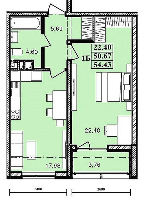 Продається 1 кімнатна квартира в ЖК Модерн Одеса - фото 4