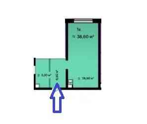 Продаж Квартира 1-кімнатна, 9/21 поверх на Литературная улица, 10 Одесса