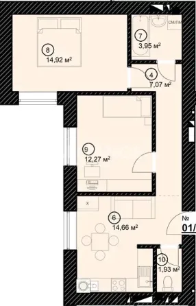 Продаж 2к Квартира 54 кв.м затишний Івано-Франківськ