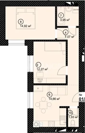 Продаж 2к Квартира 54 кв.м затишний Івано-Франківськ - фото 5