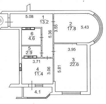 Продаж Квартира 2-кімнатна, 21/25 поверх на Єлизавети Чавдар вул., д. 5 Київ