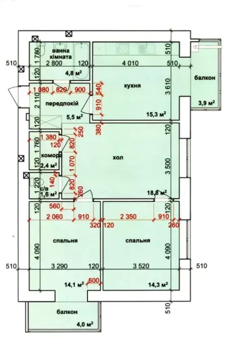 Продаж Квартира 3-кімнатна, 8/10 поверх на Національної Гвардії вул., 16 Ivano-Frankivs'k - photo 10