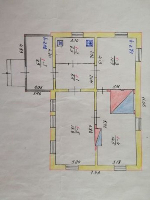 Продаж 1-поверховий Будинок з ділянкою 25 сот 68 кв.м   Григорівка (Баришівський район) - фото 17