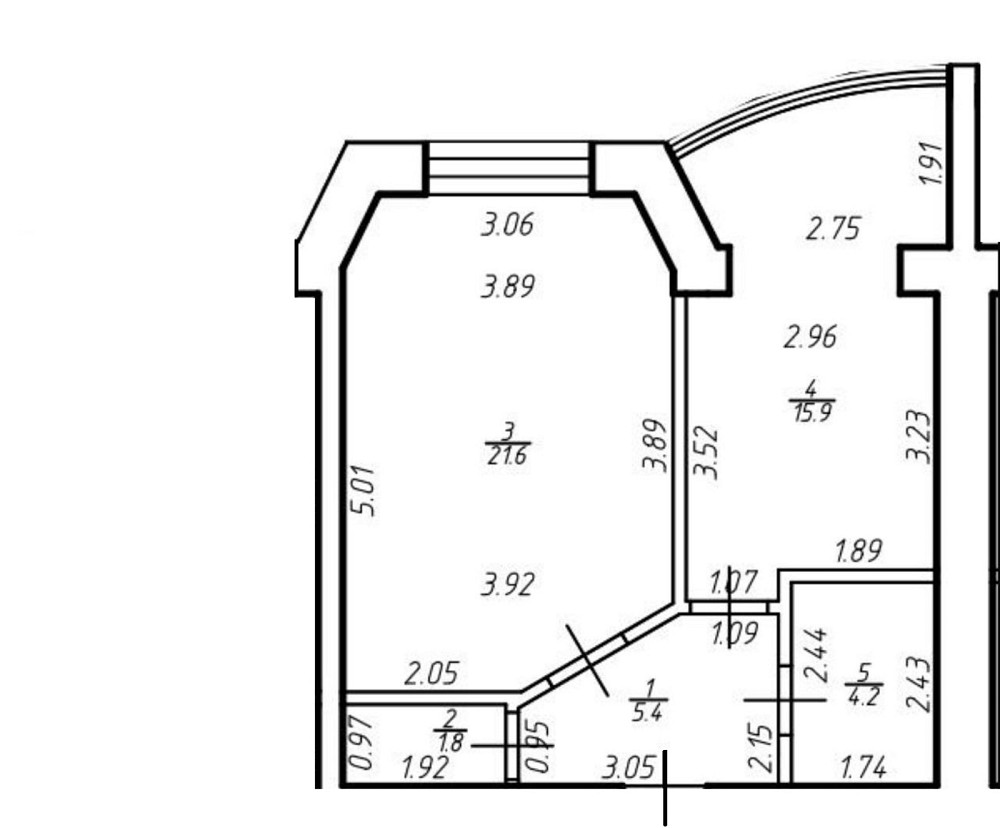 Продаж Квартира 1-кімнатна, 5/10 поверх на Галицька вул., 141б Івано-Франківськ - фото 2