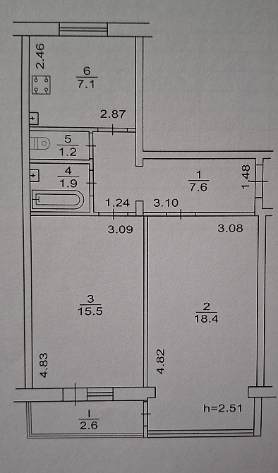 Продаж Квартира 2-кімнатна, 5/9 поверх на Берестейський просп. (Перемоги) вул., д. 21 Kiev - photo 5