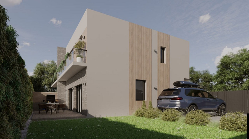 Продам Дуплекс 109м.кв. с террасой в Бурлачьей Балке под отделочные работы с подводом всех коммуникаций в дом. Бурлача Балка - фото 1