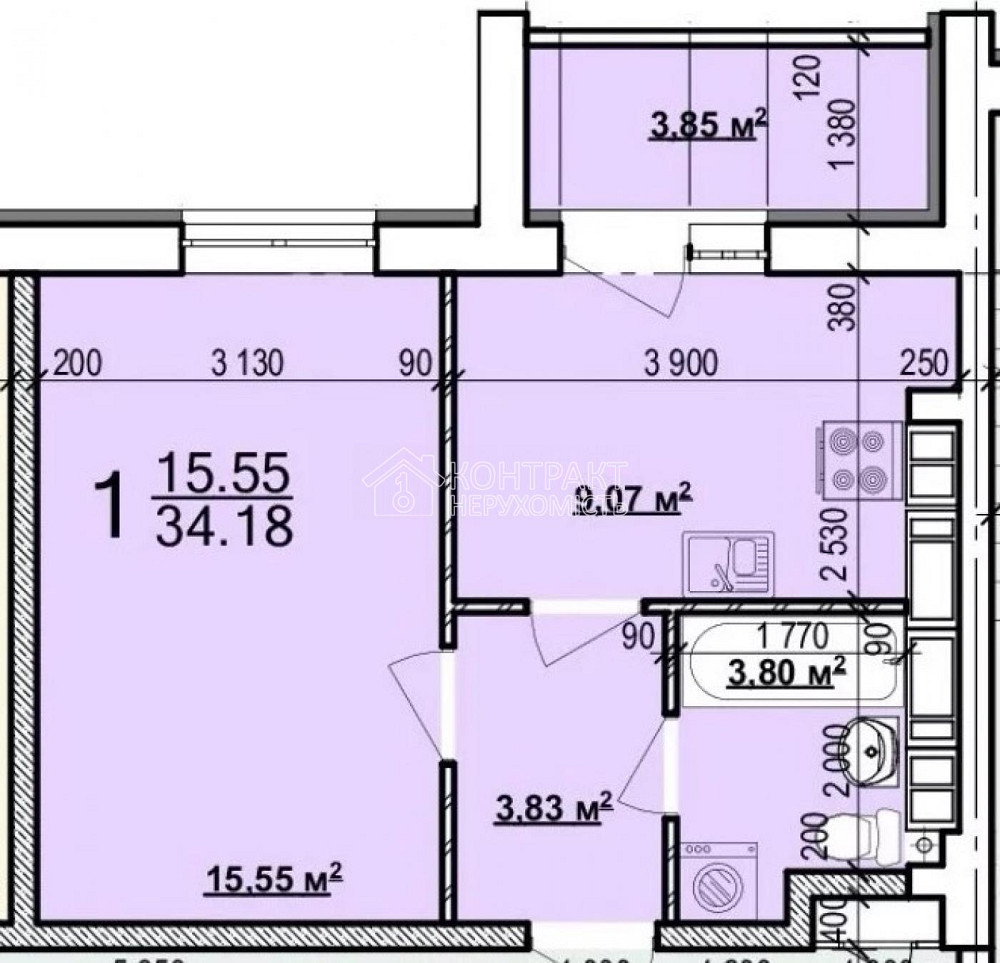 Продаж Квартира 1-кімнатна, 1/9 поверх на вул. Мира Харків - фото 3
