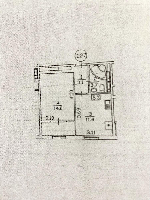 Продаж Квартира 1-кімнатна, 4/16 поверх на Максимовича Михайла вул., д. 28-Д Kiev - photo 15