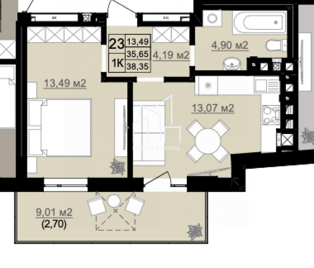 Продаж 1к квартири 38 кв. м Львів - фото 5